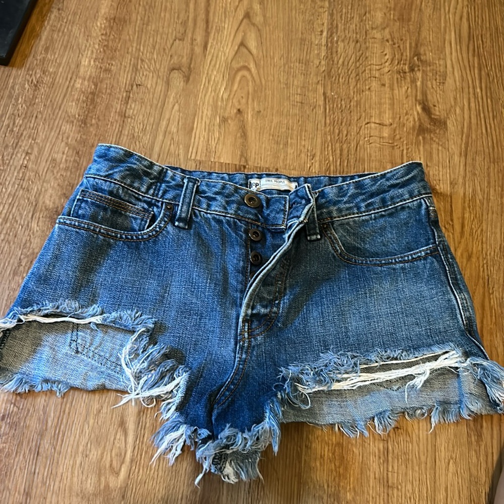 Free People Jean shorts